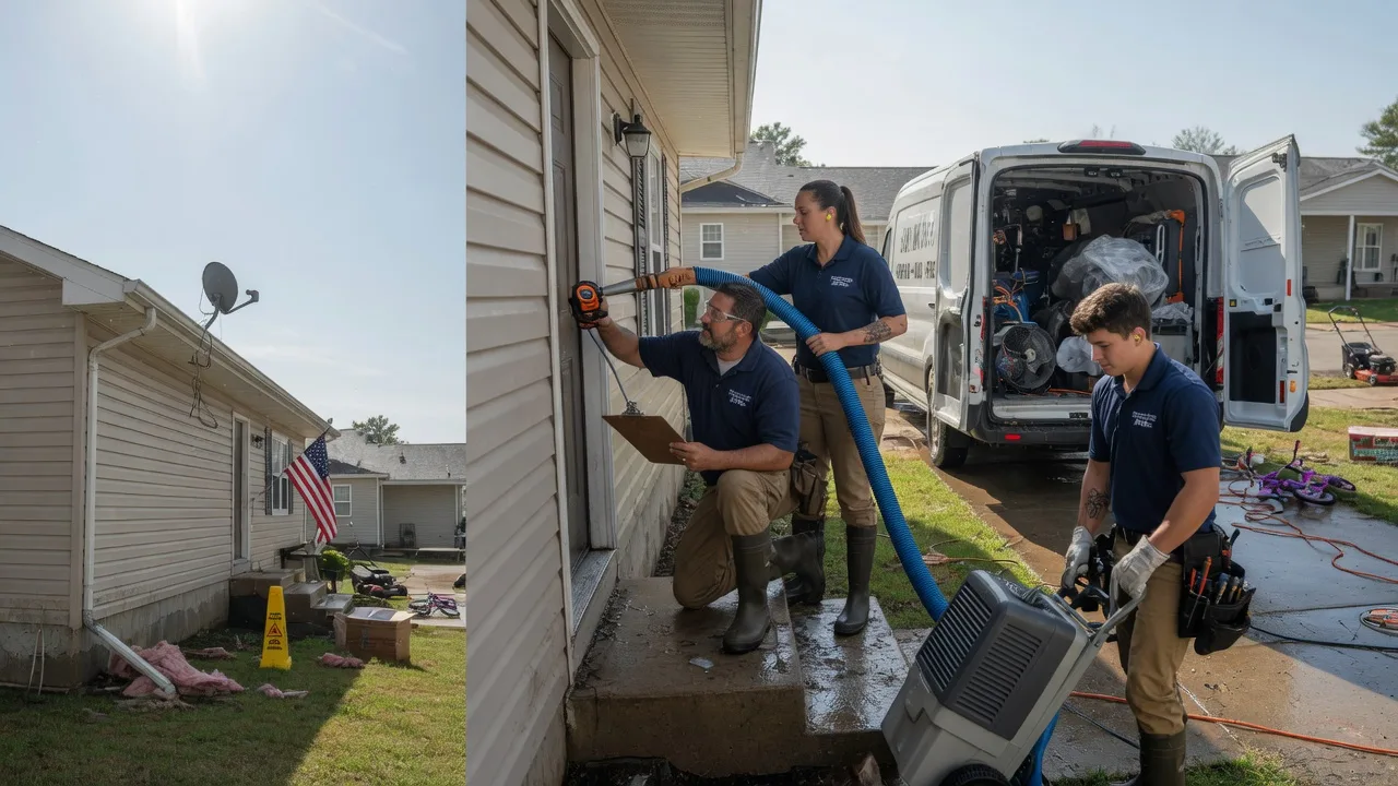 Ceiling Water Damage Restoration in Sheridan, IL near me